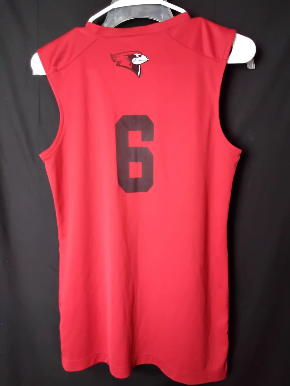 adidas Red Sleeveless Cardinals Jersey with Black Stripes